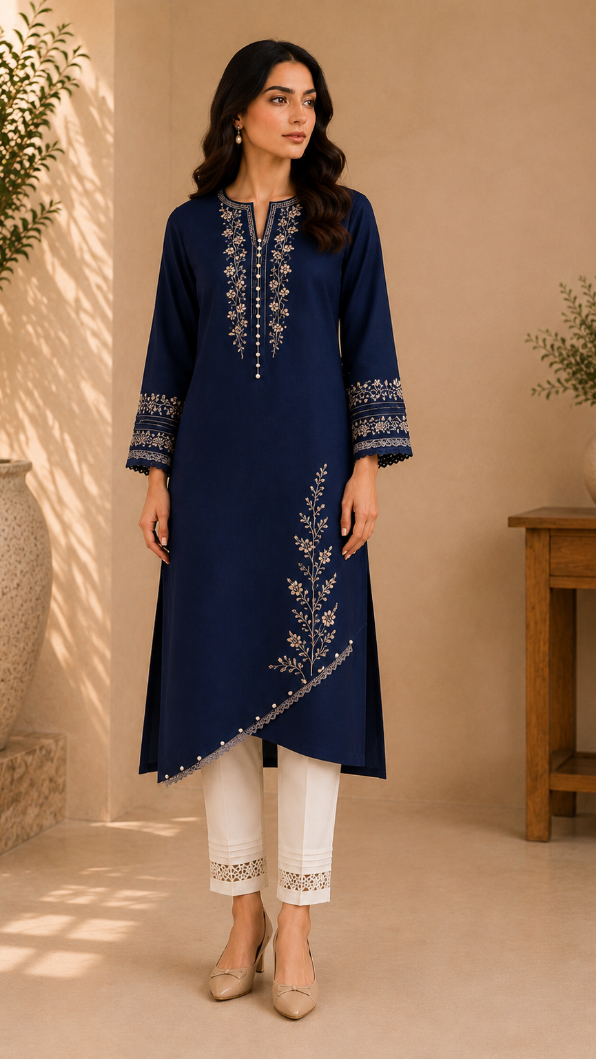 2 Piece Embroidered Suit — NZ-EMB-001