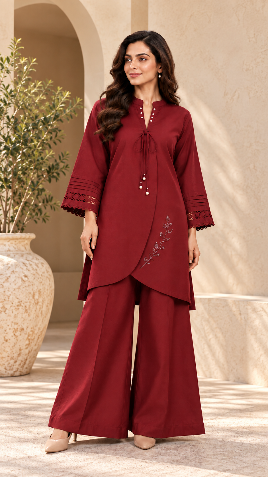 2 Piece Embroidered Suit — NZ-EMB-011