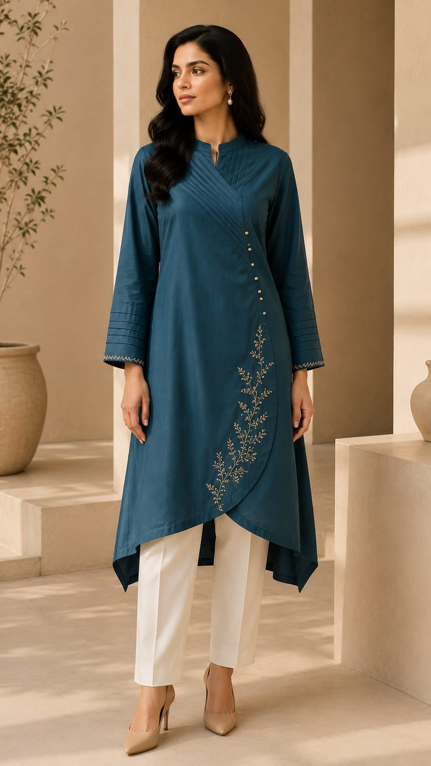 2 Piece Embroidered Suit — NZ-EMB-003