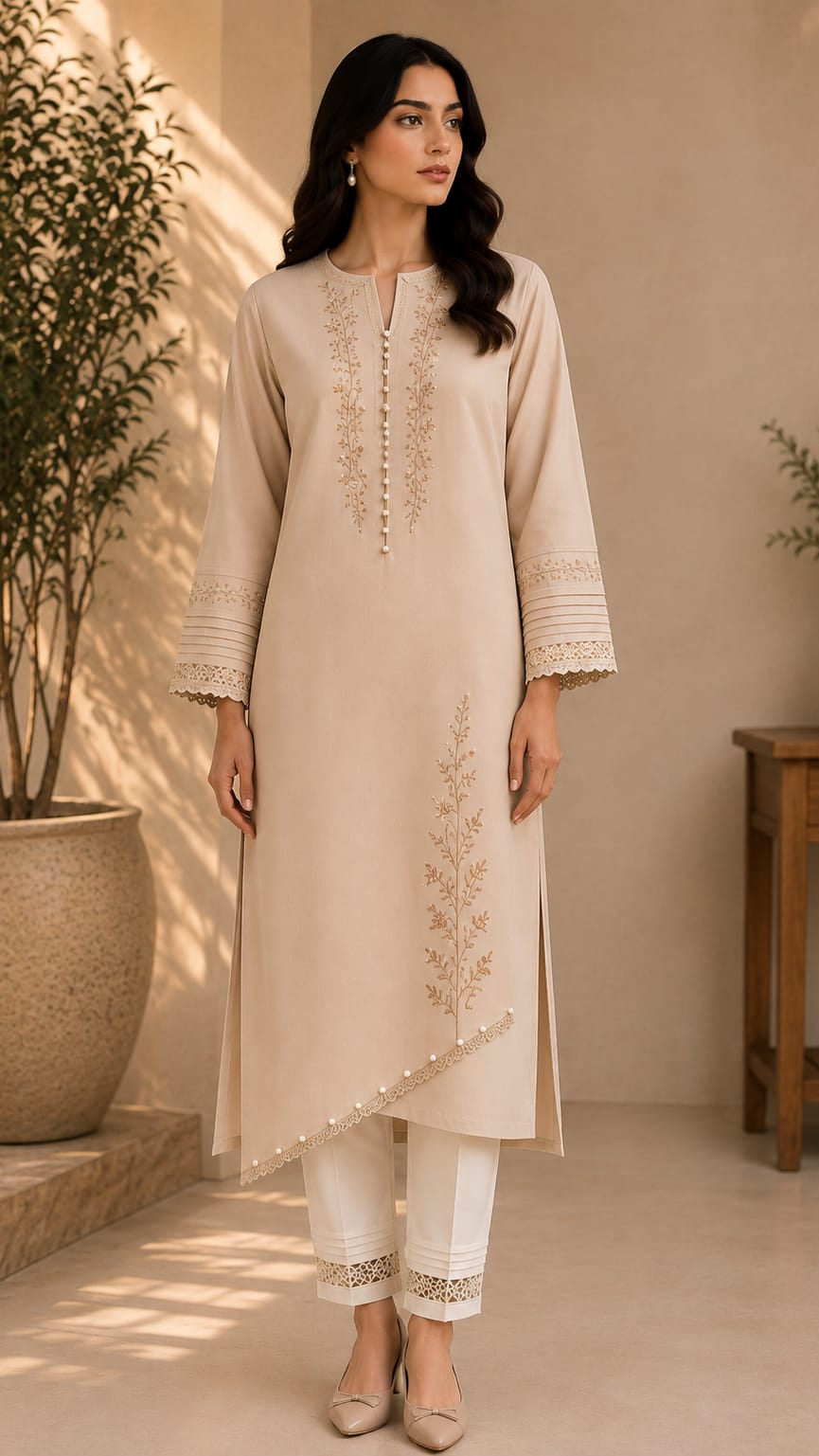 2 Piece Embroidered Suit — NZ-EMB-001